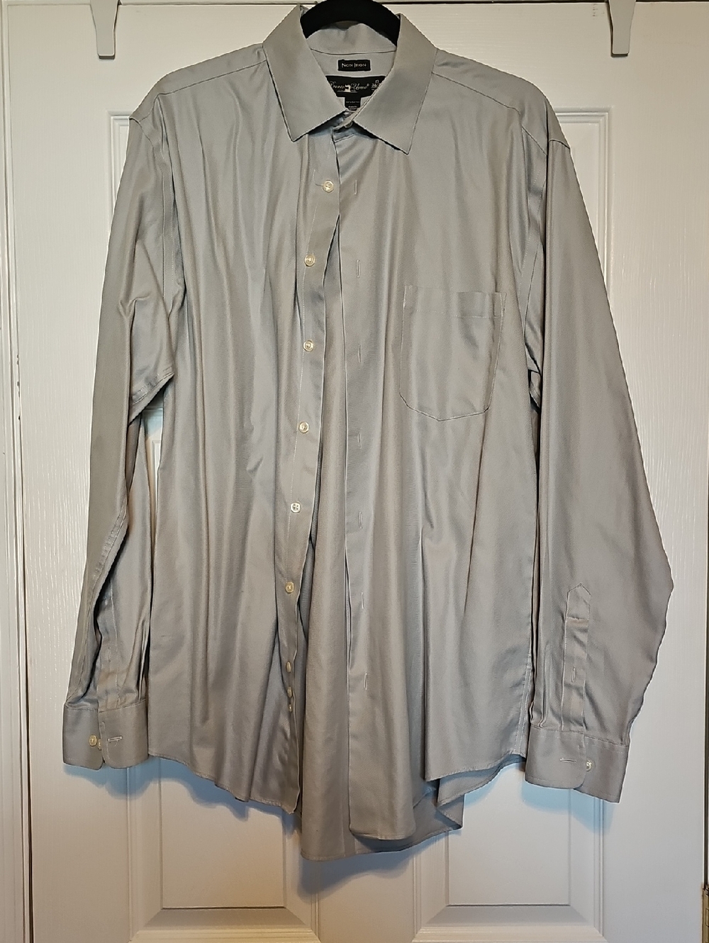 Pronto Uomo Light Gray Men's Long Sleeve Dress Shirt